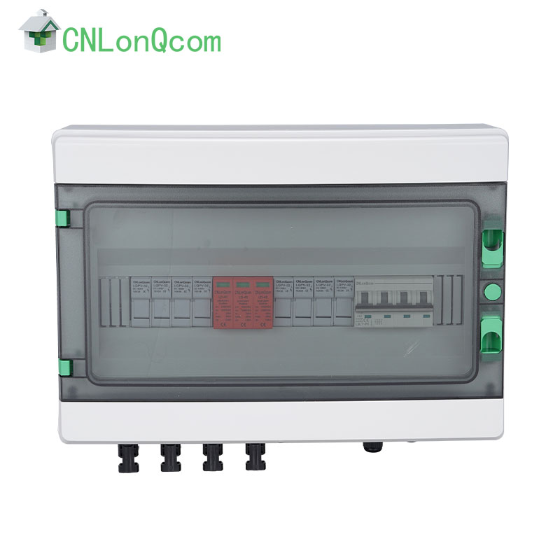 Plastic DC1000V combiner box 4 in and 1 out